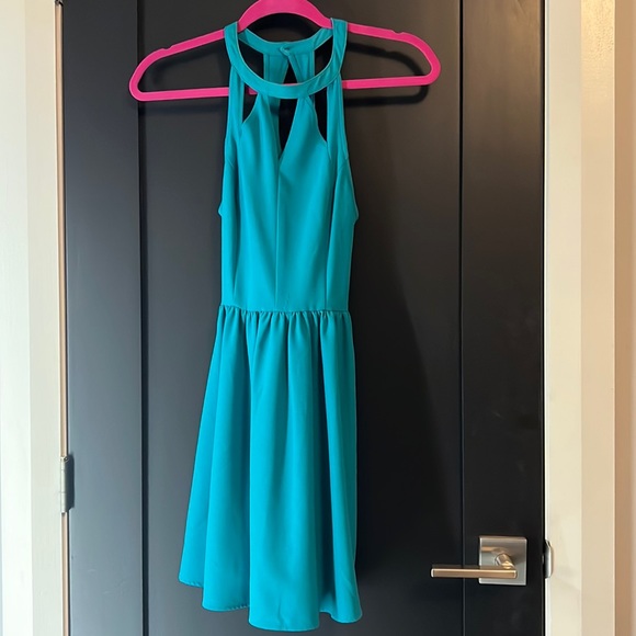 Vintage Kendall and Kyle Teal Dress - Picture 2 of 4